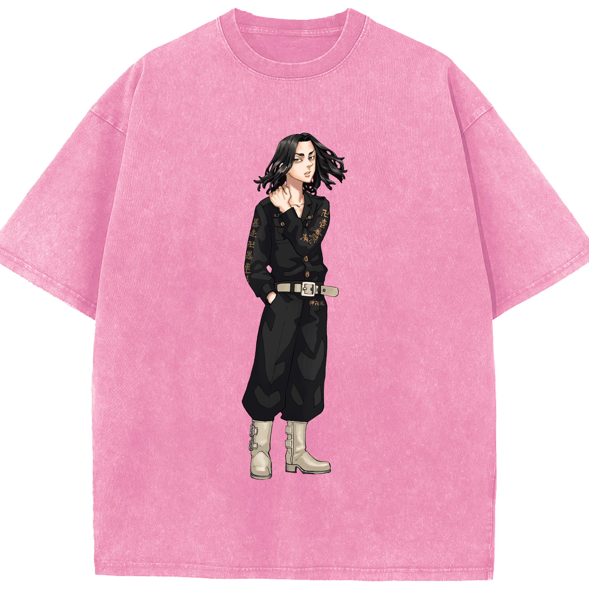 （画像用） 東京リベンジャーズ Tokyo Revengers 綿100% ヴィンテージ風 半袖Tシャツ（フロントプリント）